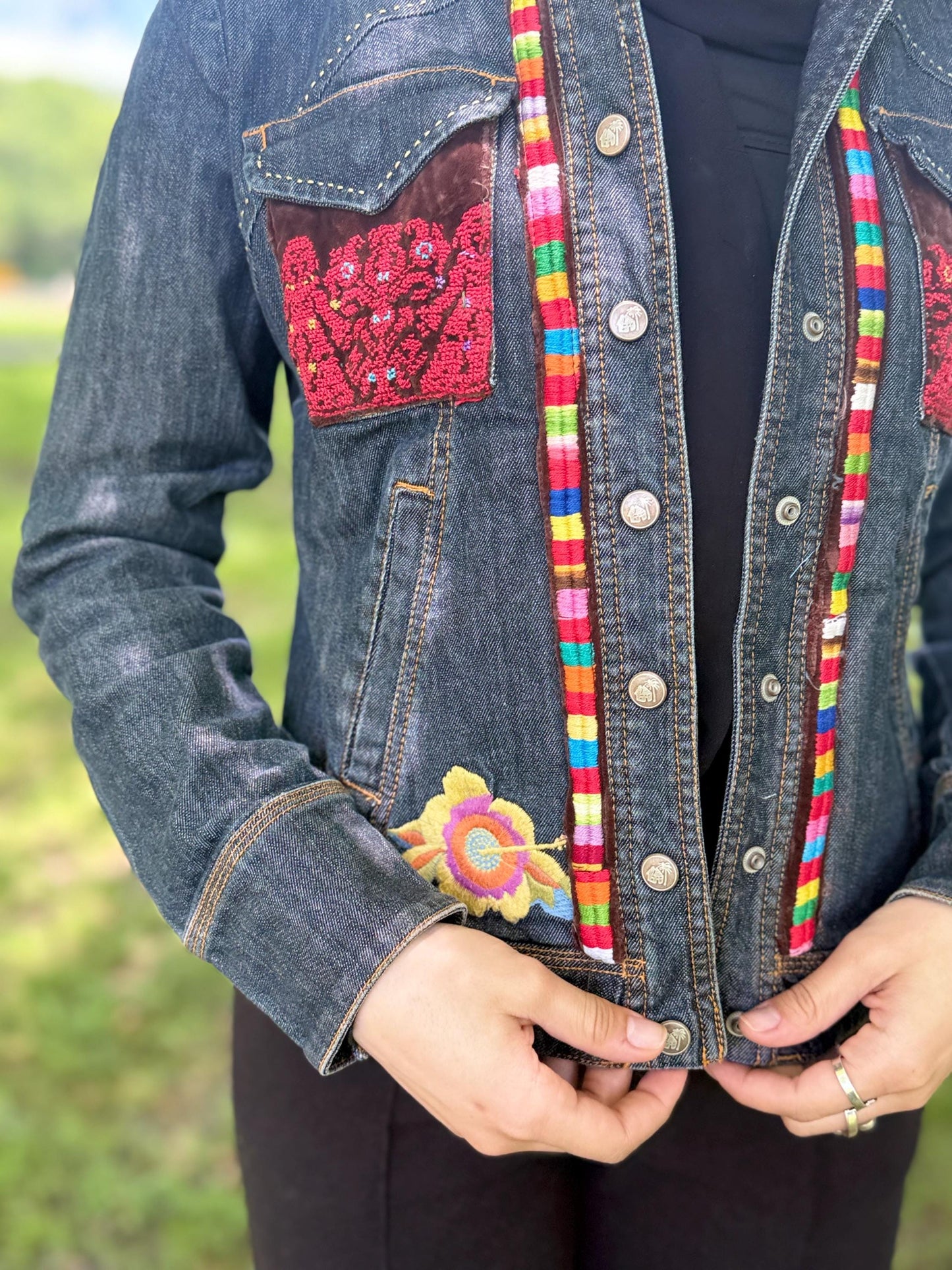 Tatreez Denim Jacket