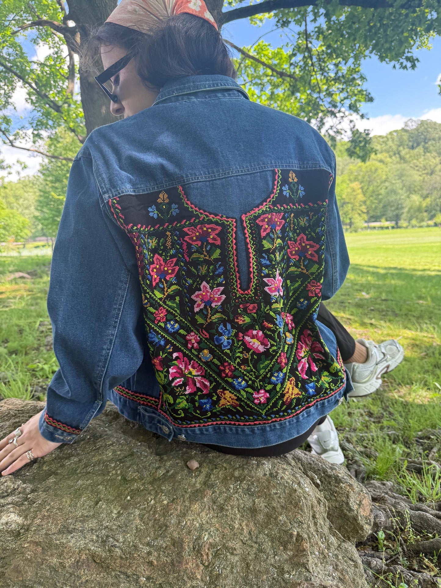 Tatreez Denim Jacket