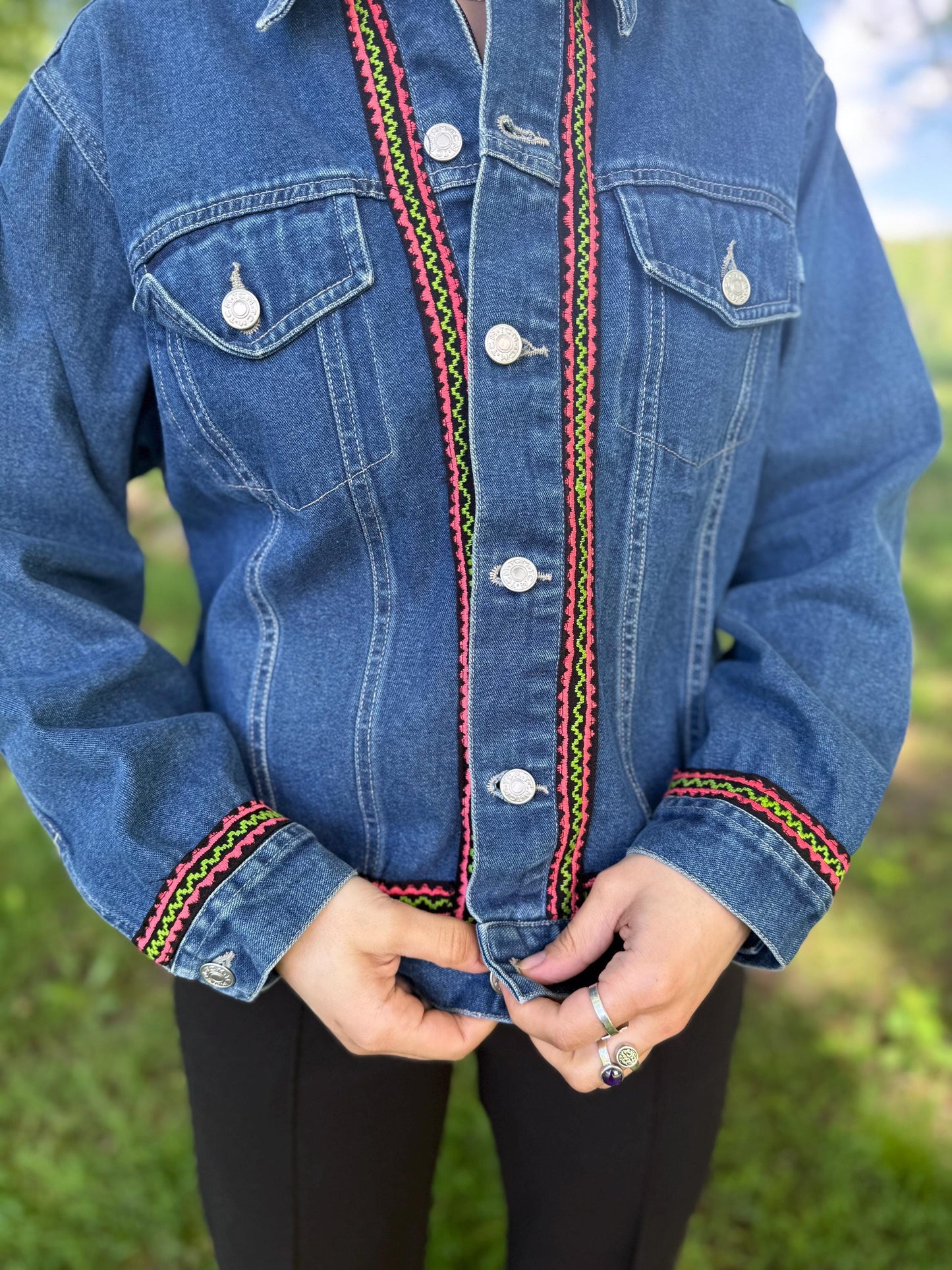 Tatreez Denim Jacket