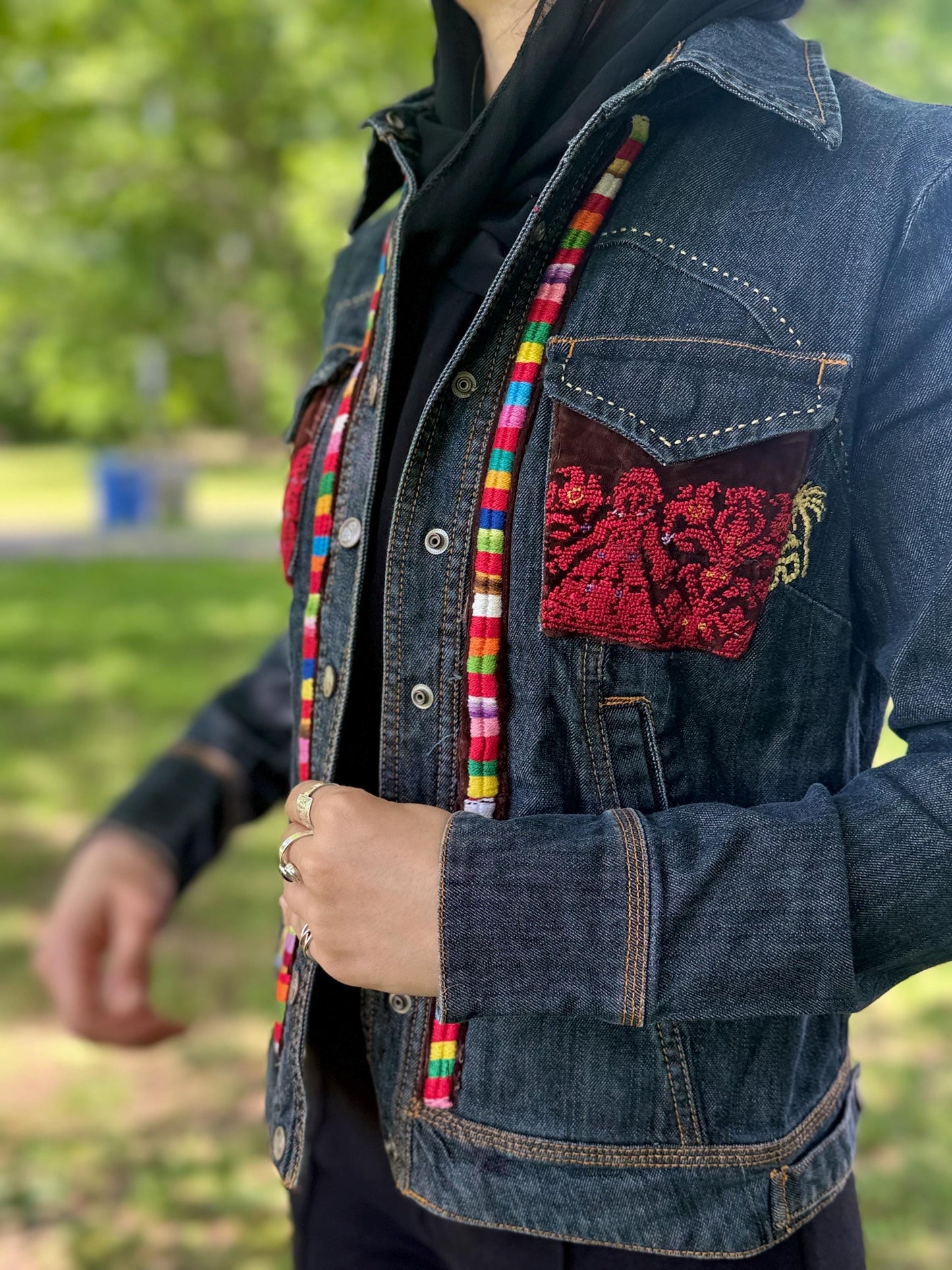Tatreez Denim Jacket