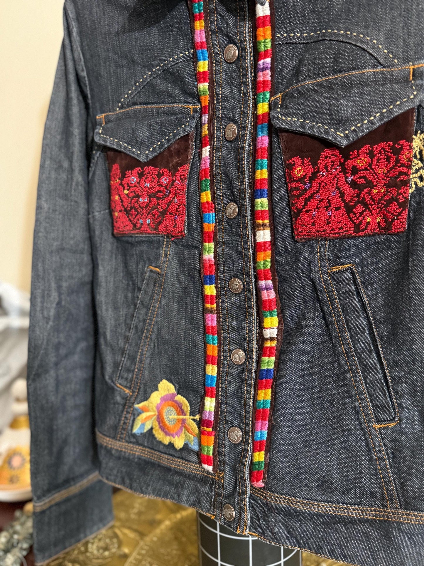 Tatreez Denim Jacket