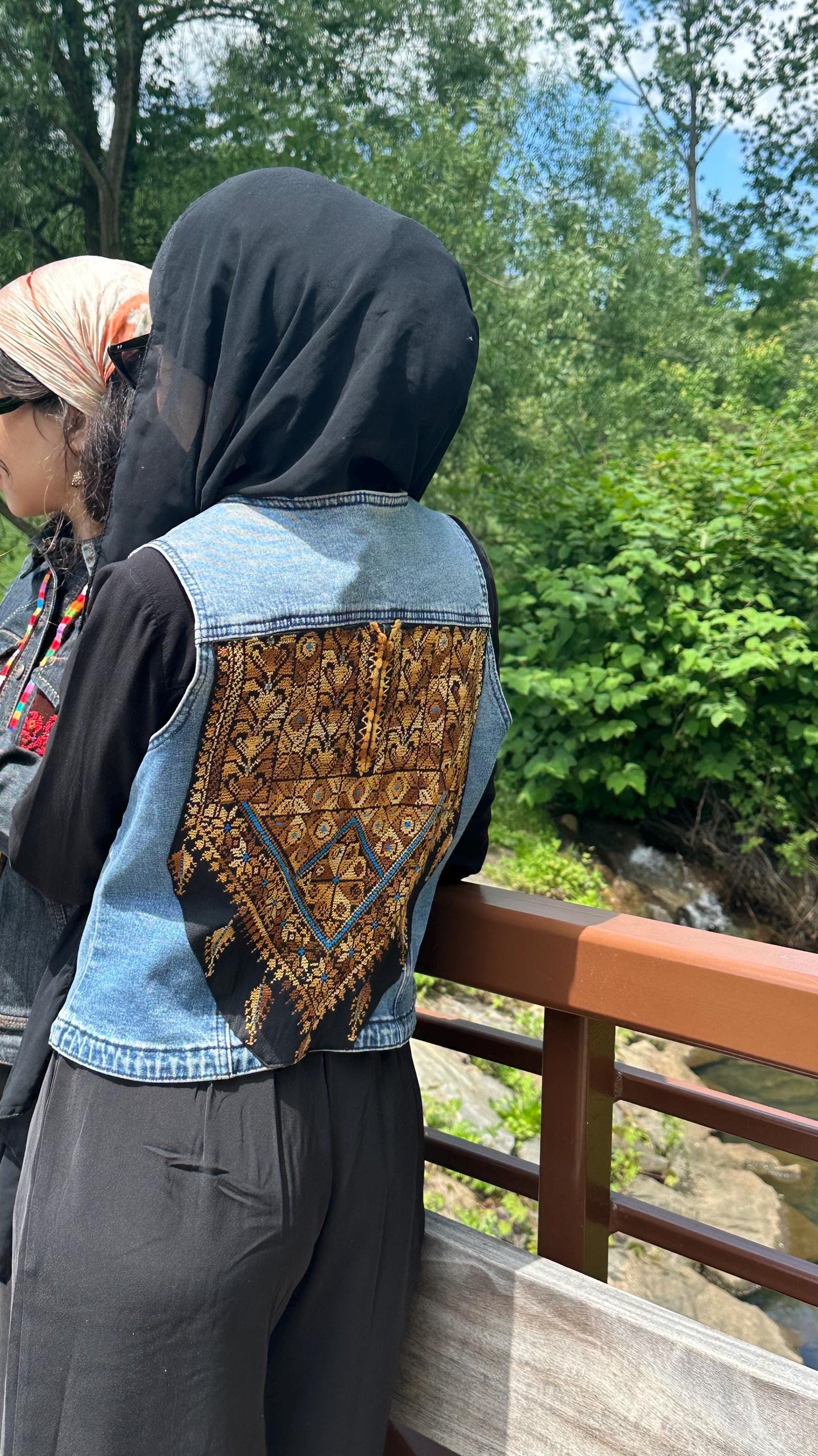 Tatreez Denim Vest