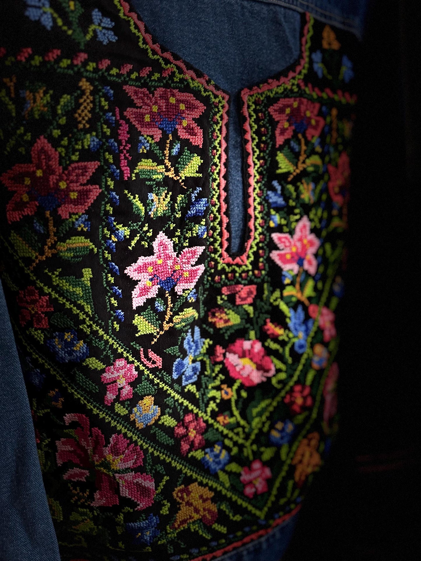 Tatreez Denim Jacket