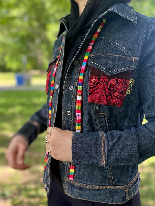 Tatreez Denim Jacket